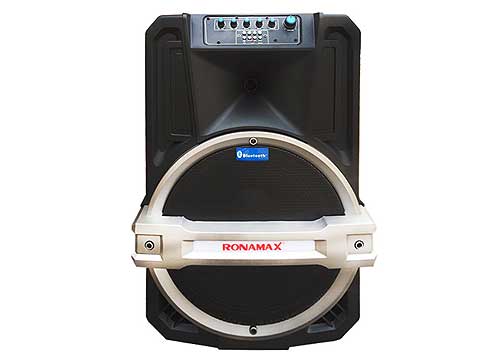 Loa kéo di động Ronamax T12, loa karaoke vỏ nhựa, bass 3 tấc