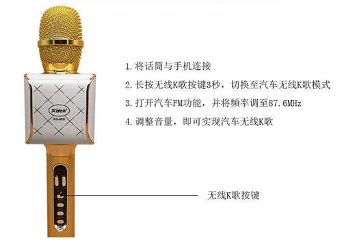 Microphone karaoke kèm loa KD-08S 