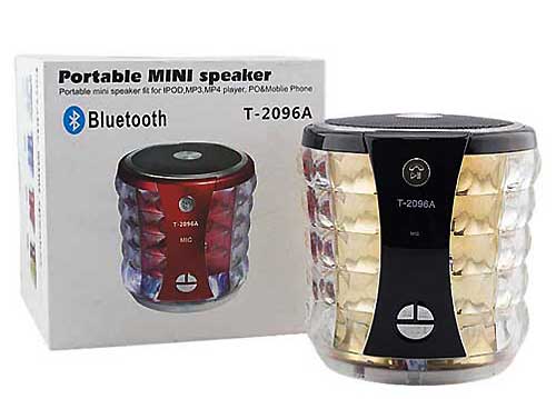 Loa Bluetooth Mini T2096A LED 7 Màu