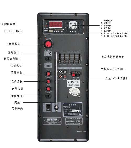 Loa Kéo Di Động Temeisheng A19S - 3.5 Tấc