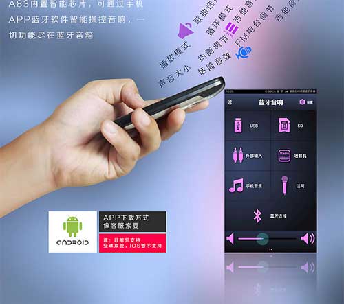Loa Trợ giảng Bluetooth V4.0 Temeisheng A83