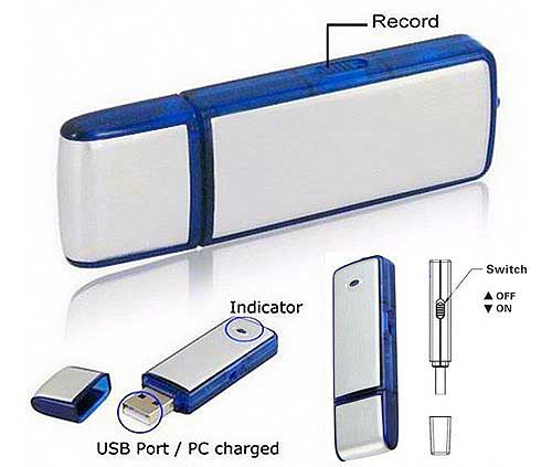 USB + Ghi Âm Keychain 4Gb