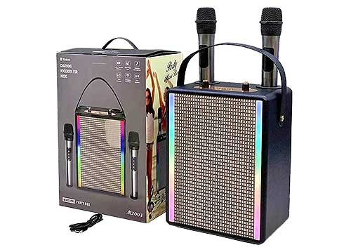 Loa bluetooth karaoke M2003, 2 micro UHF
