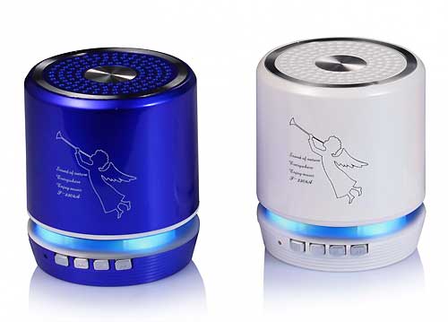 Loa Bluetooth Mini T-2308A , mẫu loa nghe nhạc mini bỏ túi có đèn LED