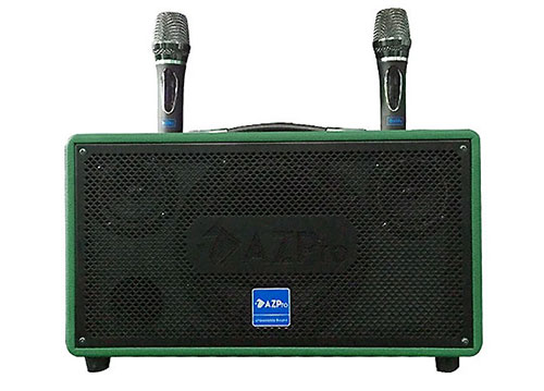 Loa karaoke xách tay AZpro AZ-336, kèm 2 micro UHF