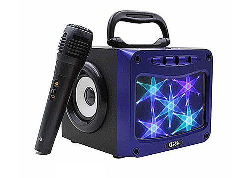 Loa karaoke xách tay KTS-994, loa có kèm 02 micro có dây