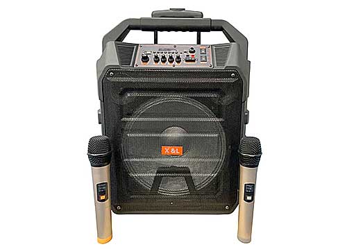 Loa karaoke xách tay X&L 983, kèm theo 2 mic không dây