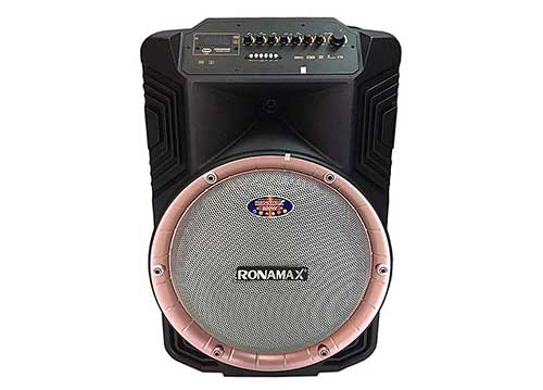 Loa kéo karaoke Ronamax B15A, loa nhựa cỡ 4 tấc, công suất max 600W