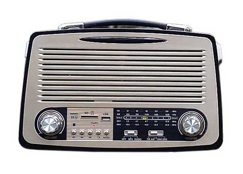 Radio 4 band Kemai MD-1700BT, kiểu cổ điển sang trọng