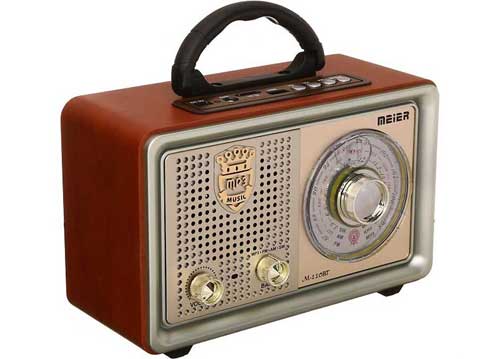 RADIO MEIER M-110BT, phong cách cổ điển-3 băng