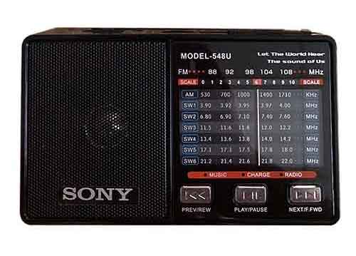 Radio Sony SW-548U 8 band ( FM/AM /SW1-SW6 )