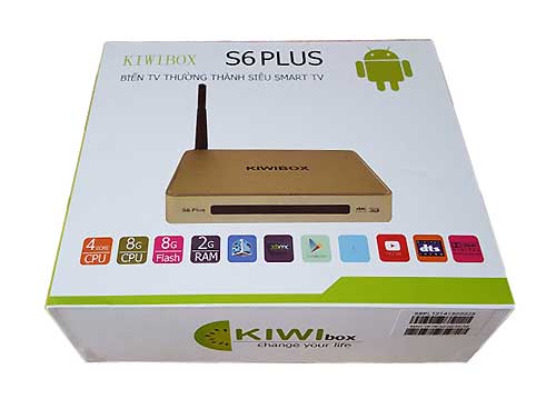Kiwibox S6 Plus Thiết Bị Biến Tivi Thường Thánh Smart Tivi