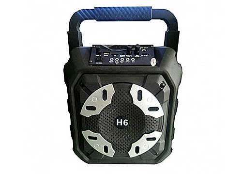Loa bluetooth karaoke H6, loa nghe nhạc đa năng, kèm 1 mic