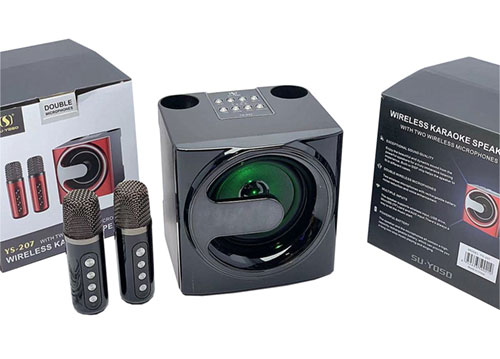 Loa bluetooth karaoke SuYosd YS207, 2 micro