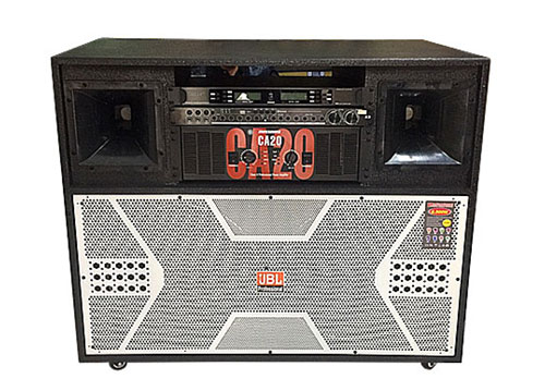 Loa điện JBL-4800, loa karaoke thùng gỗ, 2 bass 4 tấc