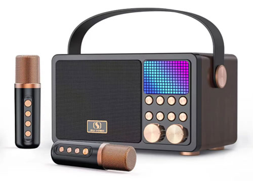 Loa karaoke Bluetooh Su-Yosd YS-311, kèm 2 mic