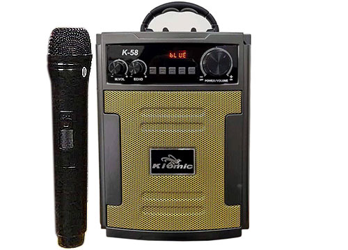 Loa karaoke mini Kiomic K-58, loa xách tay 2 tấc, 20-50W	
