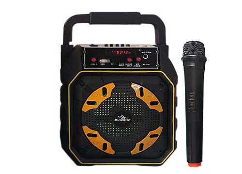 Loa karaoke mini Kiomic K98, loa xách tay 2 tấc, kèm mic ko dây