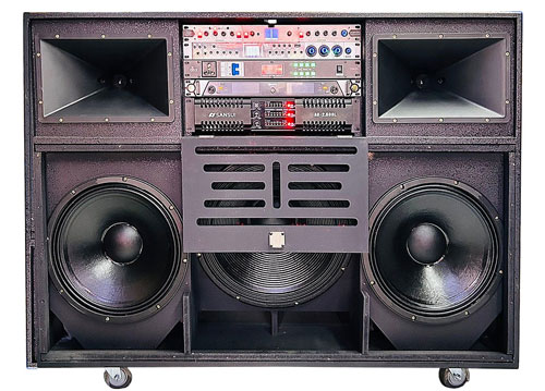 Loa kéo điện KP-105A, 2 bass và 1 sub 5 tấc