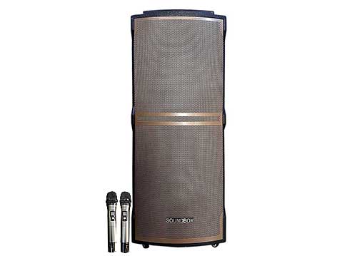 Loa kéo Soundbox S122B, loa karaoke bass đôi, công suất max 1000W