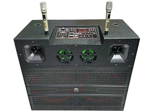 Loa kéo tủ KP-244A, 2 bass 5 tấc