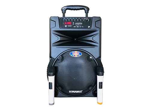 Loa kéo vali Ronamax N12, loa di động 3 tấc vỏ nhựa, max 300W