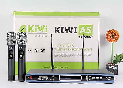 Micro không dây KIWI A5, tự dò tần số sạch, độ nhạy cao