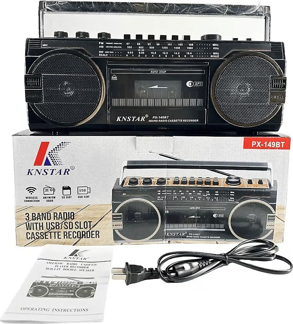 Đài FM Radio KNSTAR PX-149BT, 3 băng tần