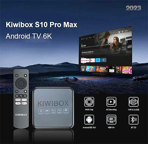 Kiwi box S10 Pro Max, hệ điều hành Android OS 12