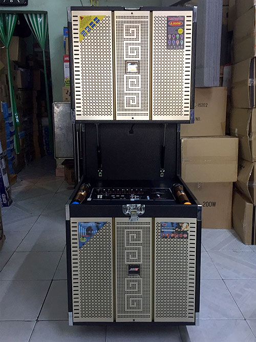 Loa array di động T-789, dàn loa karaoke cao cấp, max 800W