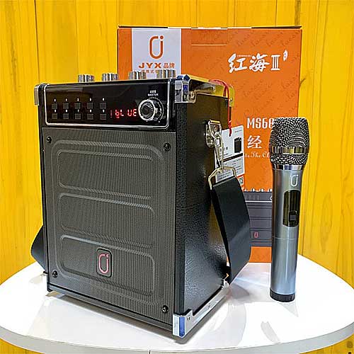 Loa bluetooth JYX MS68BT, loa karaoke mini kèm 1 mic ko dây