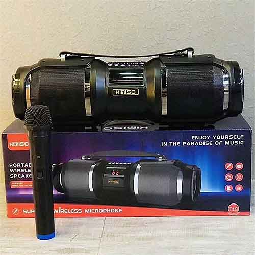 Loa bluetooth karaoke KIMISO T1S, kèm 01 micro không dây