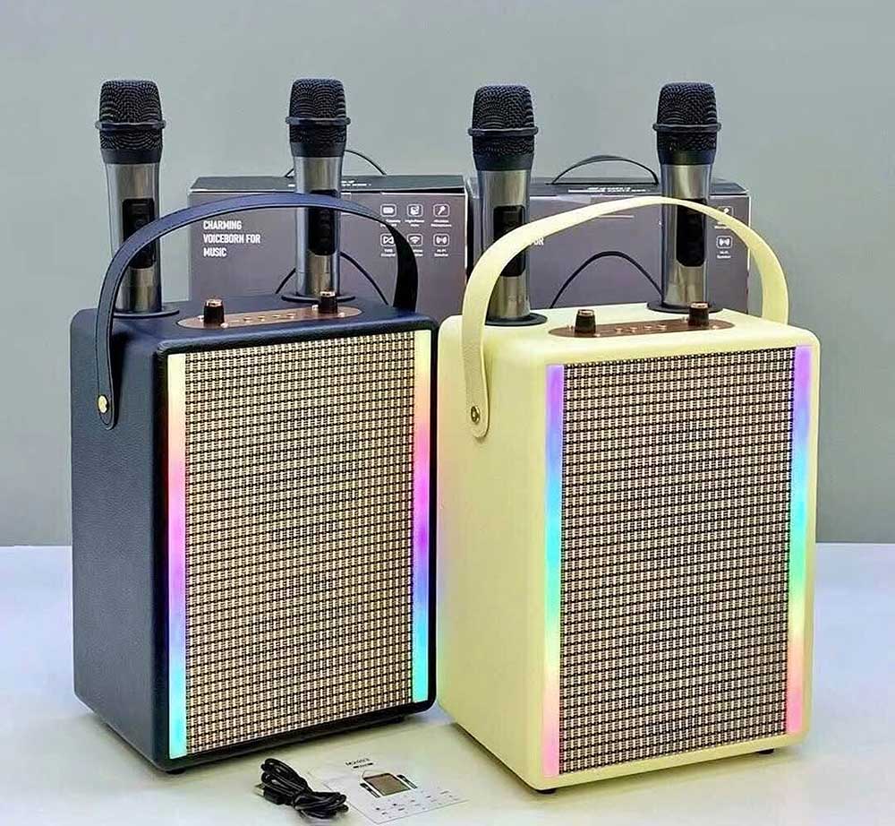 Loa bluetooth karaoke M2003, 2 micro UHF