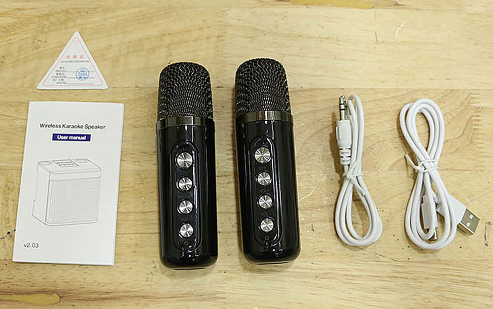 Loa bluetooth karaoke SuYosd YS207, 2 micro