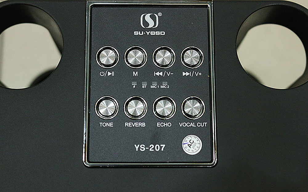 Loa bluetooth karaoke SuYosd YS207, 2 micro