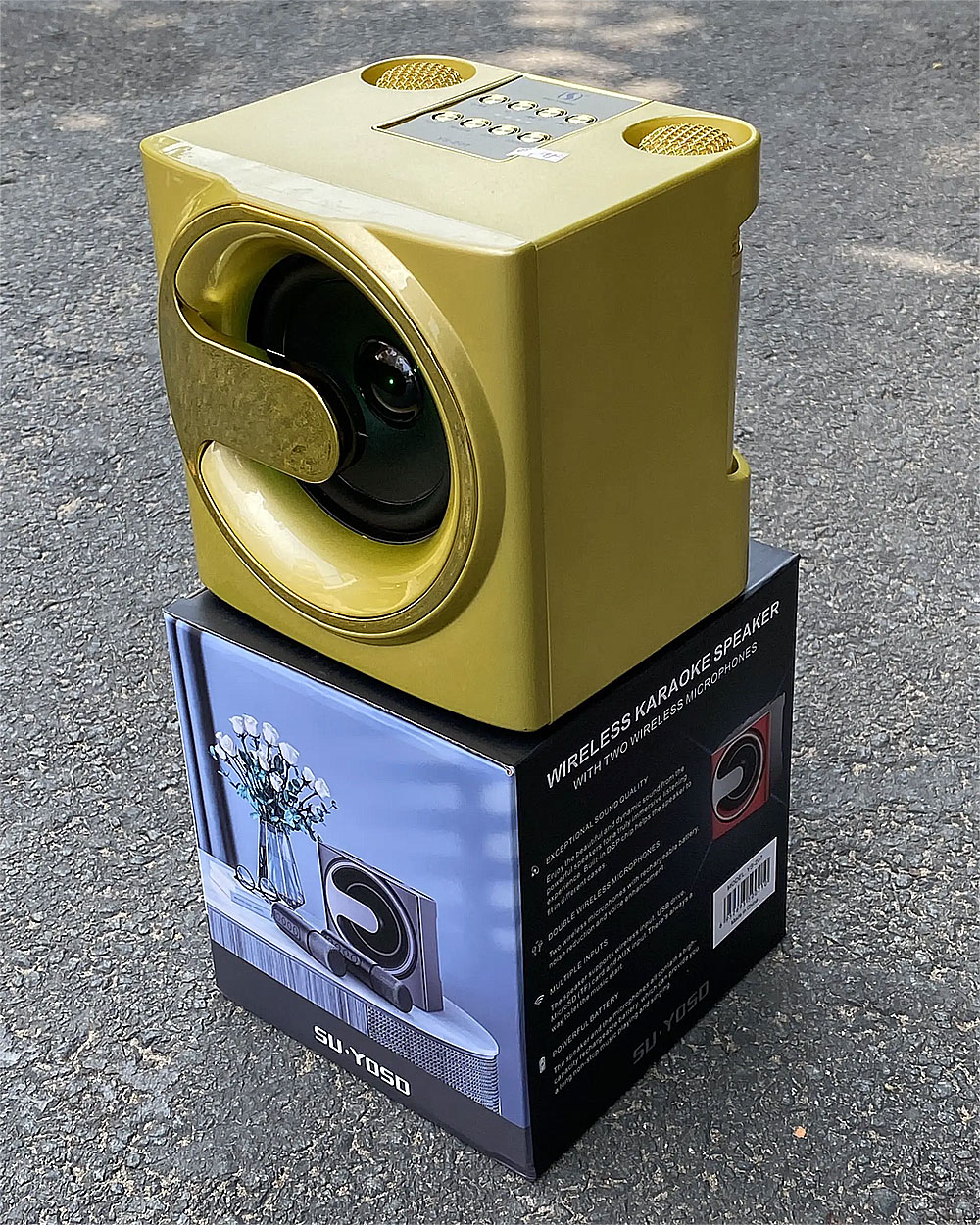 Loa bluetooth karaoke SuYosd YS207, 2 micro