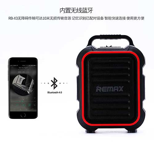 Loa bluetooth Remax RB-X3 thiết kế đẹp