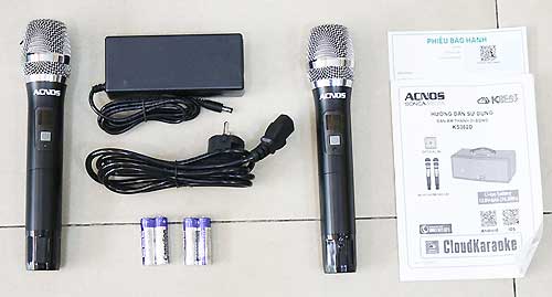 Loa di động ACNOS KS362D, loa karaoke 2 đường tiếng