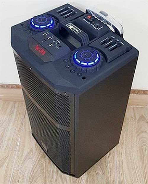 Loa di động ZanSong DJ-K5, loa karaoke vỏ gỗ, 3 đường tiếng