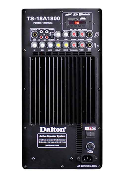 Loa điện Dalton TS-18A1800, loa karaoke cao cấp, bass 5 tấc