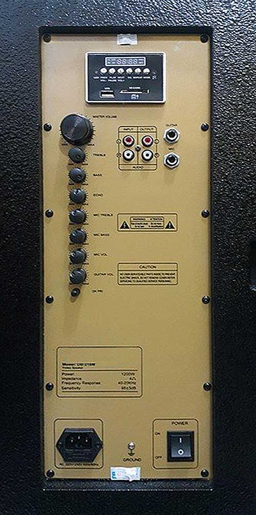 Loa điện Hosan DP-718M, loa gỗ 2 bass 4 tấc, công suất 1200W