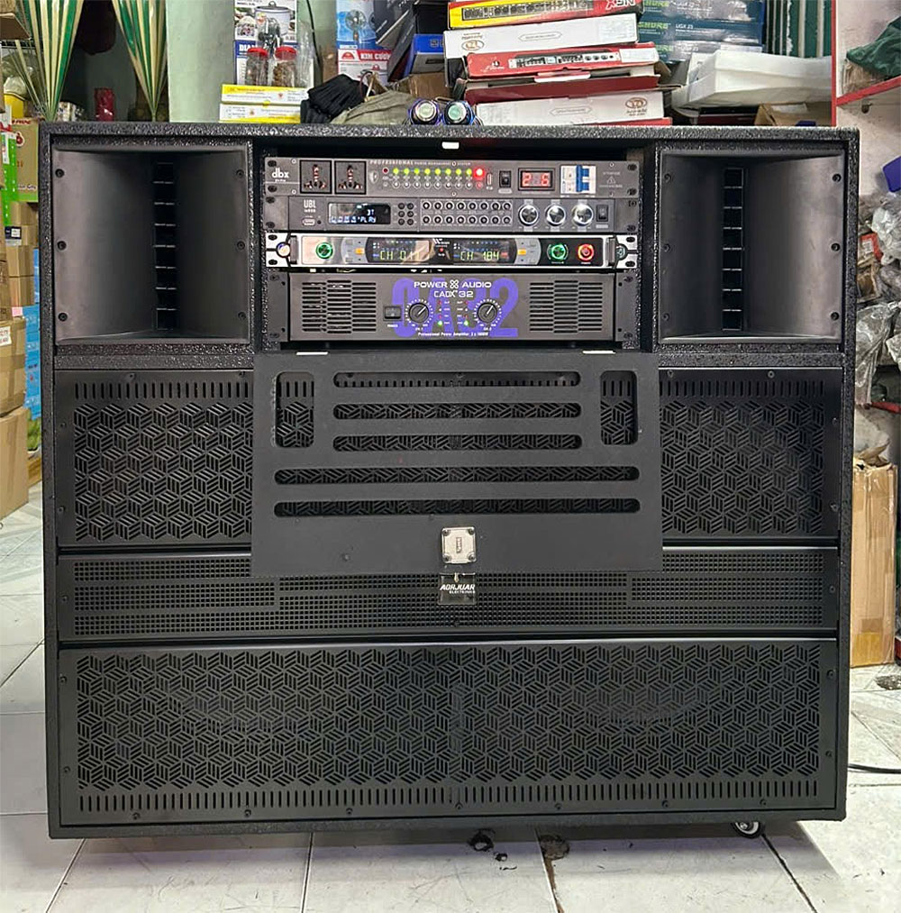 Loa điện karaoke KP31-0825, 2 bass 50
