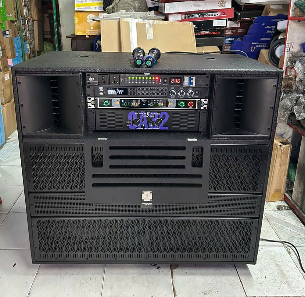 Loa điện karaoke KP31-0825, 2 bass 50