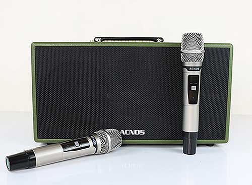 Loa karaoke ACNOS CS445, loa kiểu xách tay, công suất 100W