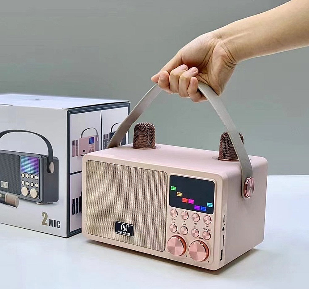 Loa karaoke Bluetooh Su-Yosd YS-311, kèm 2 mic