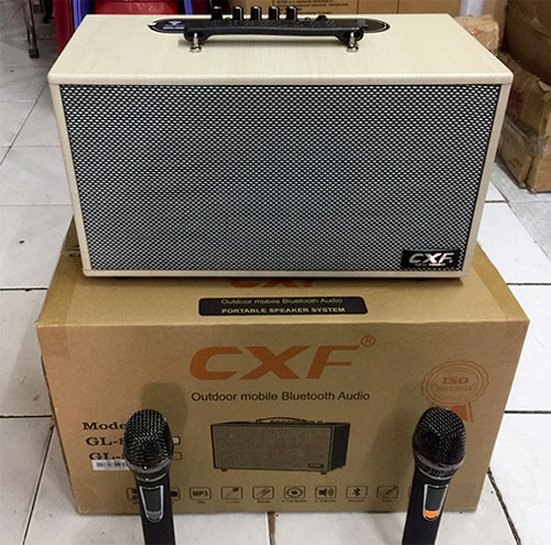 Loa karaoke di động CXF GL-8092, kèm theo 2 mic ko dây