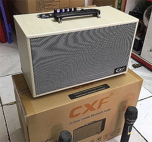 Loa karaoke di động CXF GL-8092, kèm theo 2 mic ko dây