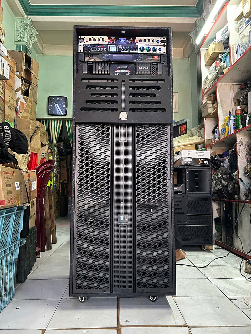 Loa karaoke điện KP24-725, 2 bass 40