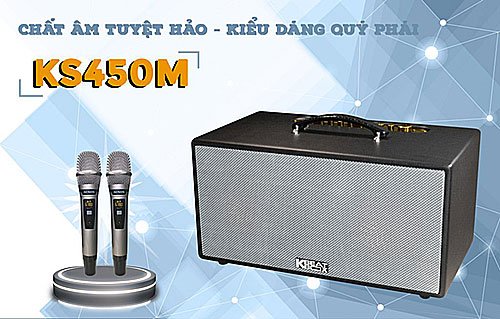 Loa karaoke KBeatbox KS450M, loa di động xách tay, RMS 150W