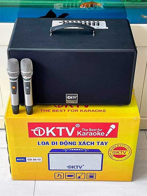 Loa karaoke KTV GD26-13, kèm theo 2 mic không dây